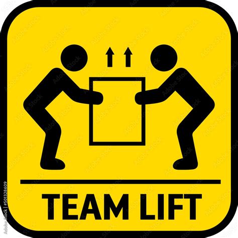 Packaging Symbol To Indicate Heaviness And Needs Two People To Lift