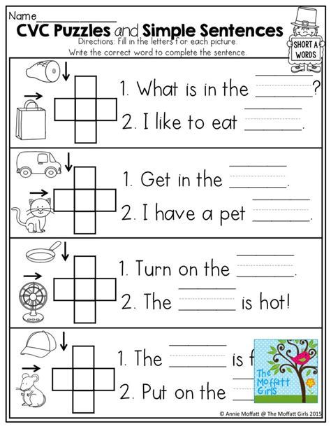 List of short a cvc words. March FUN-FILLED Learning! | Phonics worksheets, Word ...