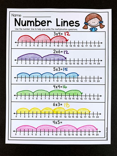 Number Line Worksheet 1st Grade