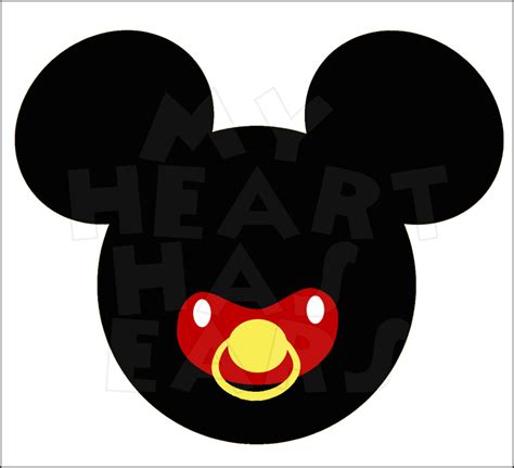 Free Free 149 Mickey Mouse Baby Head Pacifier Svg SVG PNG EPS DXF File