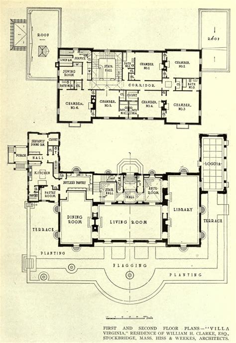 Archimaps — Floor Plans For The Villa Virginia Stockbridge Castle