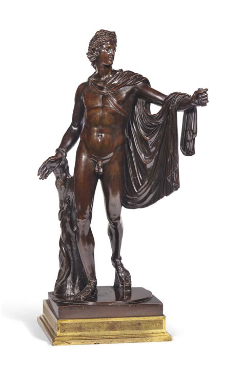 Figure En Bronze Representant Lapollon Du Belvedere