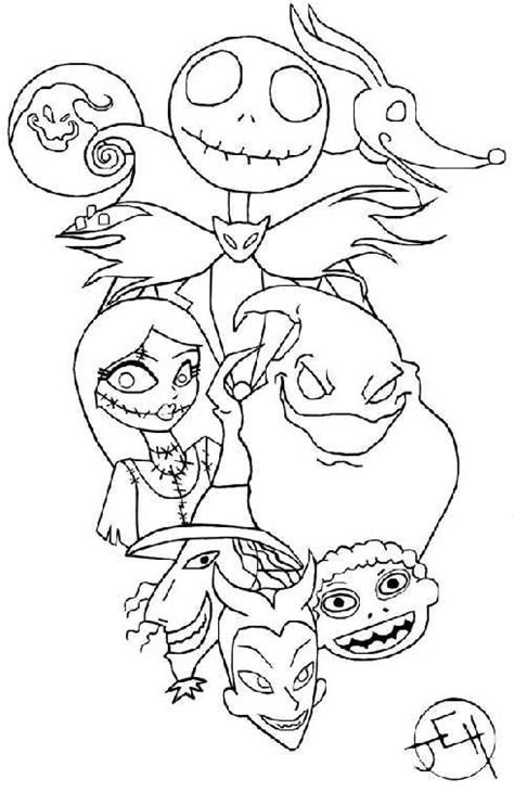22 best COLORING : NIGHTMARE BEFORE CHRISTMAS images on Pinterest