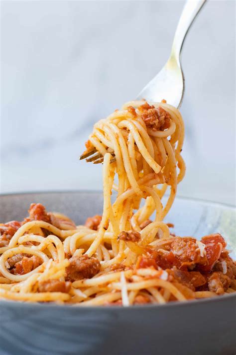 Easy Italian Sausage Spaghetti Recipe
