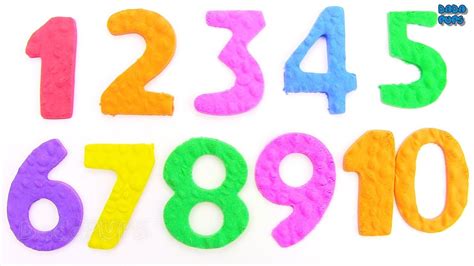 Printable Colored Numbers 1 10 One Sheet Of Large Colored Numbers