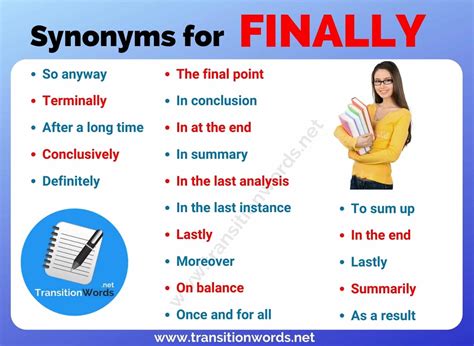 Another Word for Finally: List of 20 Synonyms for Finally with Useful Examples - Transition Words