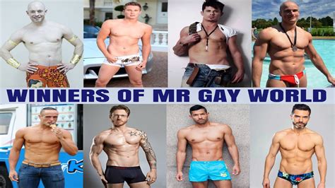 Handsome Mr Gay World Winners All Time Youtube