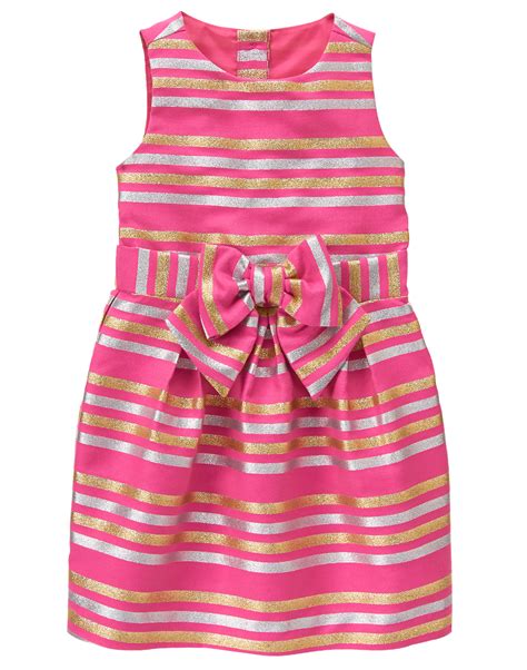 Shimmer Striped Dress 39 At Gymboree Girls Bright Bright Pink