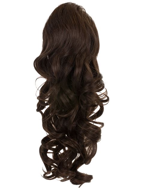 Erin Long Curly Ponytail In Choc Brown Koko Latest In Womens Fashion