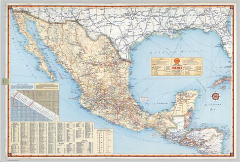 Shell Highway Map Of Mexico David Rumsey Historical Map Collection