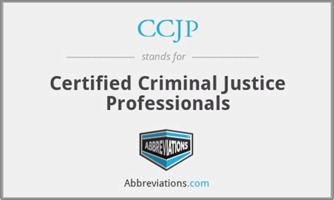 Ccjp Certified Criminal Justice Professionals