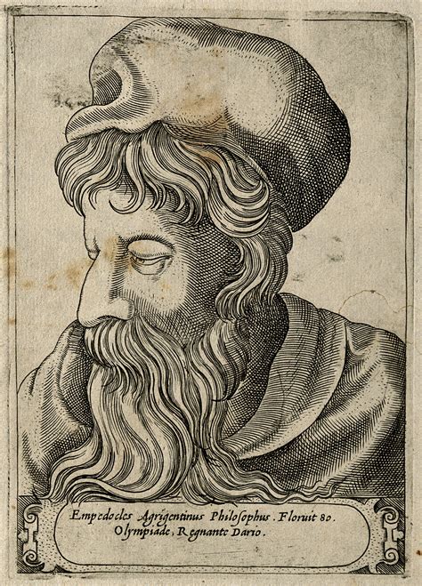 Empedocles Line Engraving 1580 Wellcome Collection