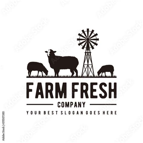 Farm Fresh Logo Design Inspiration Stock Vector Adobe Stock