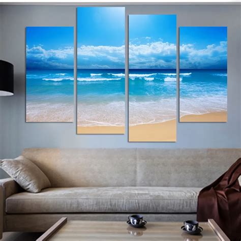 Clearance Sale Posters And Prints Wall Art Canvas Painting Sea Wave