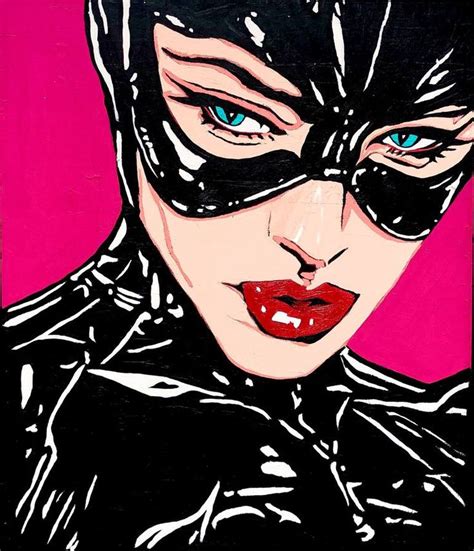 Catwoman Pop Art Painting Pop Art Comic Pop Art Drawing Batman