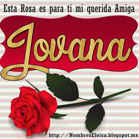 Jovana 1600×1600 Tarjetas Con Nombres Rosas Con Nombres