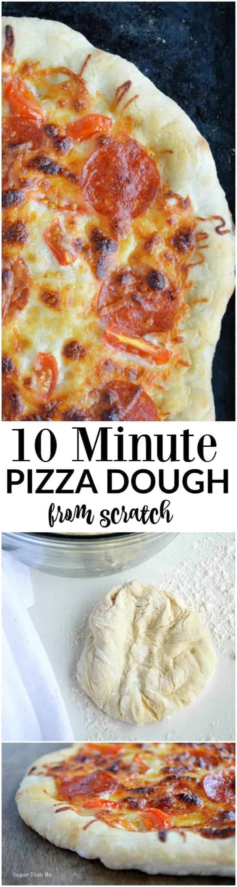 That makes it sound like this recipe might be tricky — it's not. Quick Pizza Dough - Sugar Dish Me