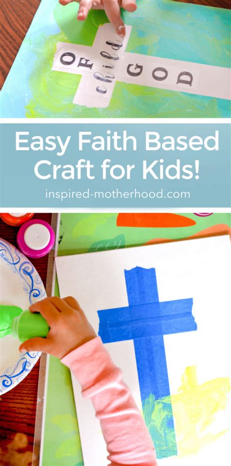 Easy Cross Craft For Preschoolers Faith Based Art Project For Kids