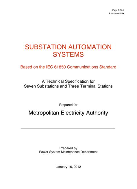 Substation Automation Systems Based On Iec 61850 Communications
