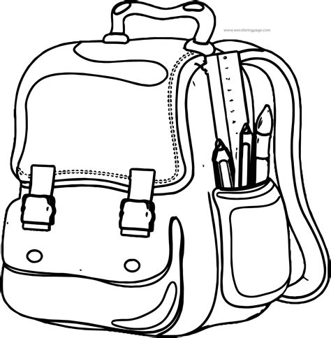 Bag Coloring Page Coloring Pages