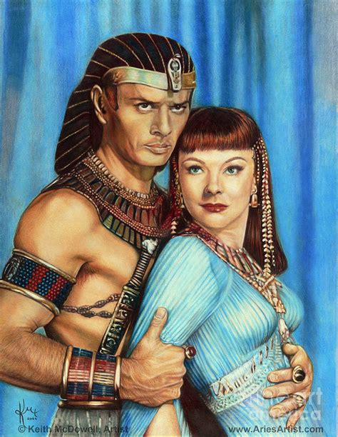 Yul Brynner And Anne Baxter Celebrities Who Died Young Fan Art