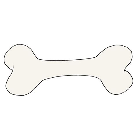 How To Draw A Dog Bone Easy Drawing Tutorial For Kids