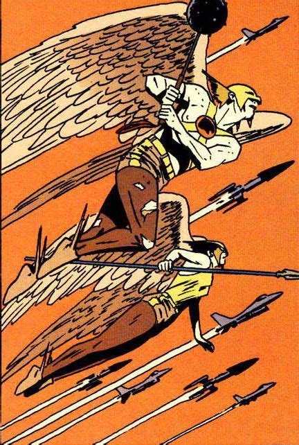 An Image Of Two People On Skis In The Air With Arrows Flying Around Them