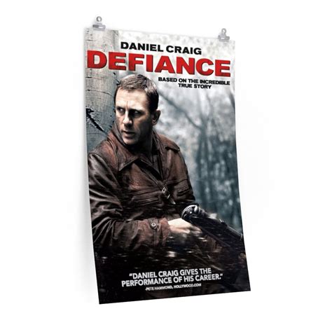 Defiance 2008 Vintage Movie Poster Retro Movie Poster Sizes Etsy