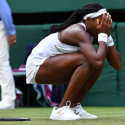 Cnnsport On Instagram Champion In The Making Year Old Coco Gauff Reacts Having Beaten