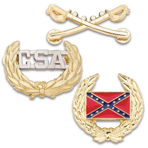 Civil War Historical Hat Pin Combo Pack 3 Pins Crossed Saber Cavalry