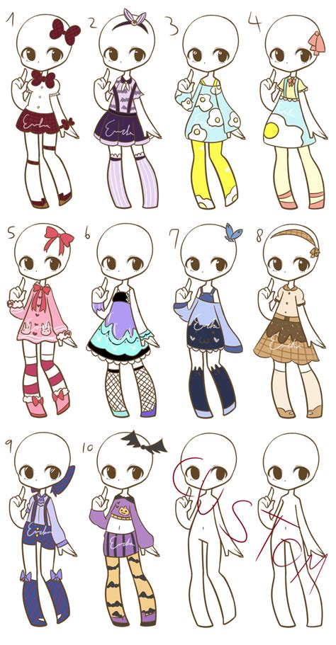 More Fashion Adopts Closed Drawing Clothes Character Design