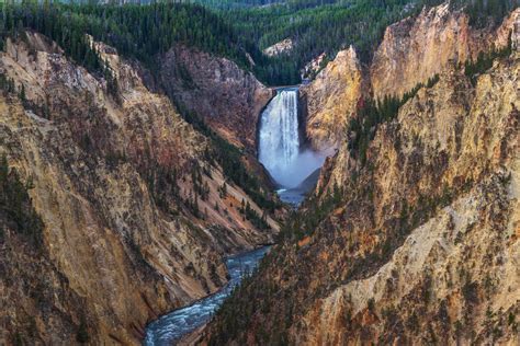 Grand Canyon Of Yellowstone Waterfall Fine Art Print Joseph C Filer