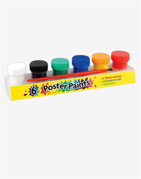 Poster Paints Set With Paint Brush Meraki Art Ni