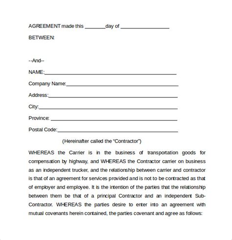 If you wish to drive legally in the u.s, you must have a valid driver's license. Trucking Company Owner Operator Lease Agreement ...