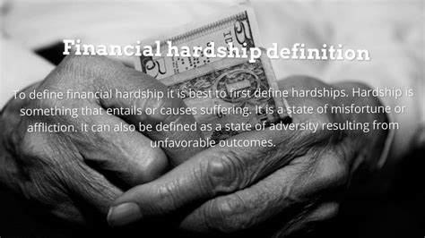 Define Hardships Defining Financial Hardship Youtube