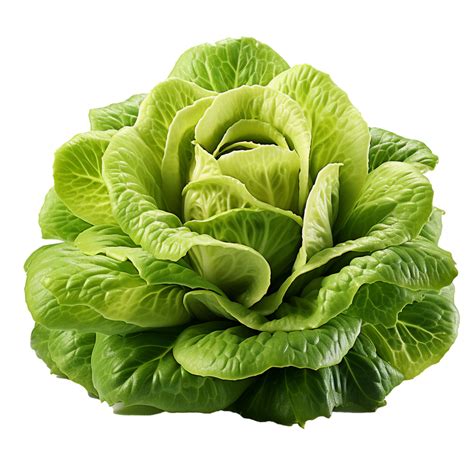 Ai Generated Head Of Butterhead Lettuce Png Isolated On Transparent