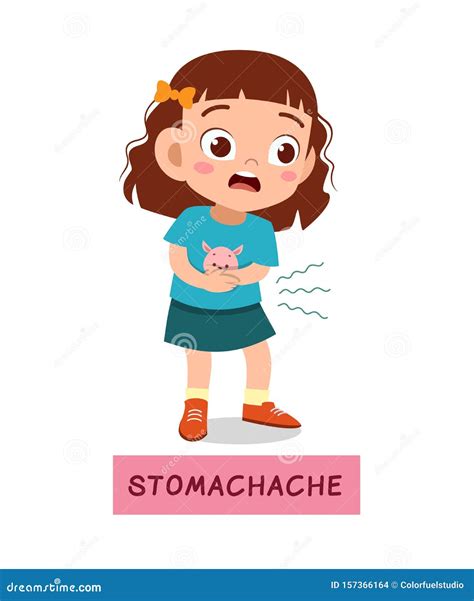 Girl Having Stomachache Stock Illustrations 96 Girl Having