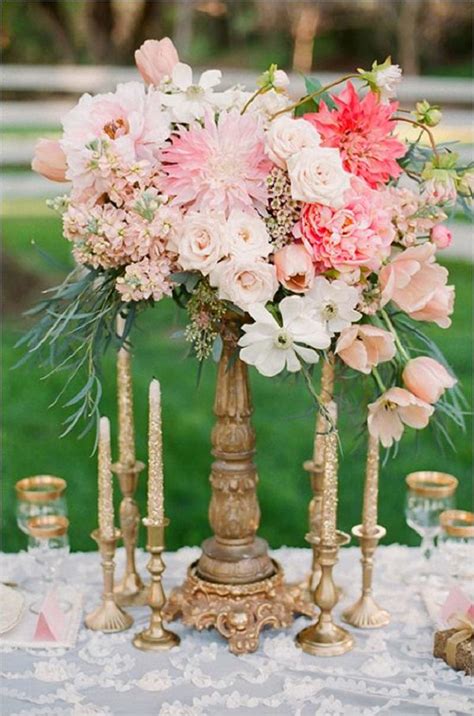 40 romantic pink and gold wedding color scheme ideas page 2 of 2 deer pearl flowers