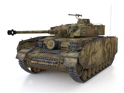 Pzkpfw Iv Panzer 4 Ausf H 600 3d Model Cgtrader