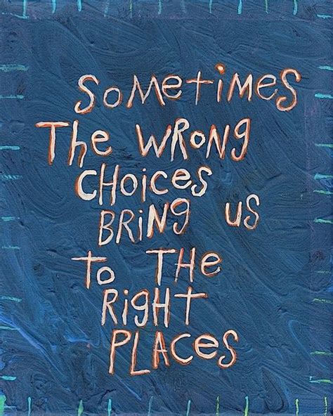 Original Word Art Painting Sometimes The Wrong Choices