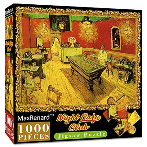 Maxrenard Jigsaw Puzzles 1000 Pieces For Adults Van Gogh Puzzle Cafe Terrace At Night