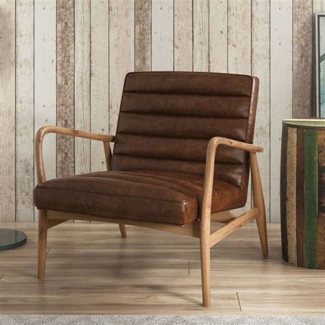 Browse our extensive range of armchairs online from occasional chairs and chaise lounges to recliners and rocking chairs, we'll have the style you're looking for. Real Leather Armchair Tan Brown Cushioned Seat Ash Wood ...