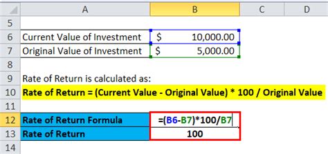 How To Calculate Return On Investment Using Excel Haiper