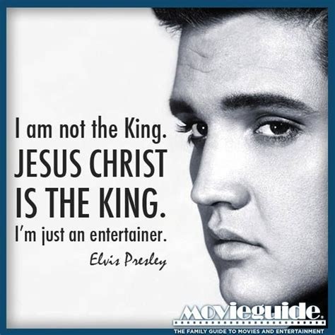 I Am Not The King Jesus Christ Is The King Im Just An Entertainer