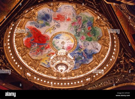 Ceiling Of The Garnier Opera House By Marc Chagall In 1964 Palais