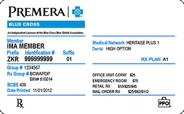 We currently don't offer resources in your area. ID Cards | Member | Premera Blue Cross