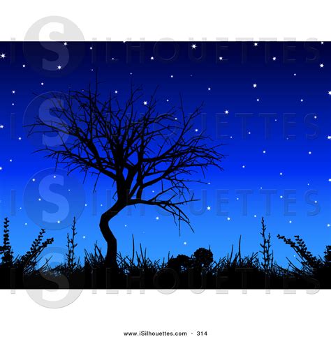 Royalty Free Night Time Stock Silhouette Designs