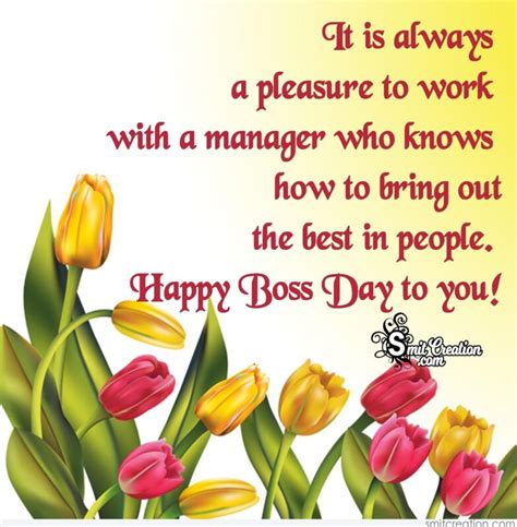 Happy Boss Day To You