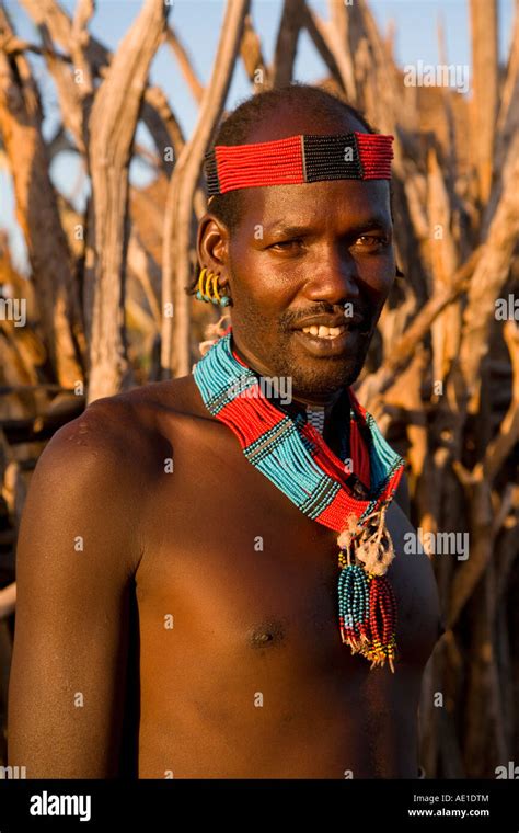 Portrait Of A Hamer Tribesman Hamer Tribe Lower Omo Valley Turmi