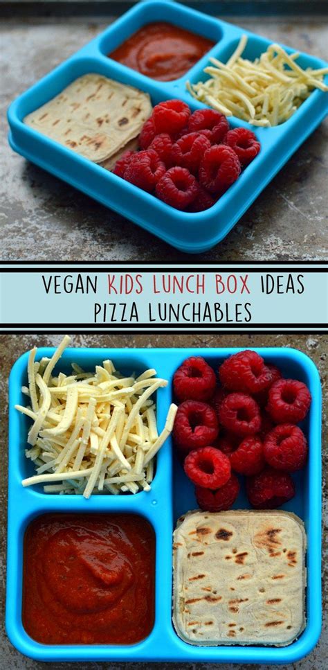 While this is best served immediately, the leftovers make a fantastic lunch. Vegan Cheese Pizza Lunchable - 3 Vegan Kids Lunch Box ...